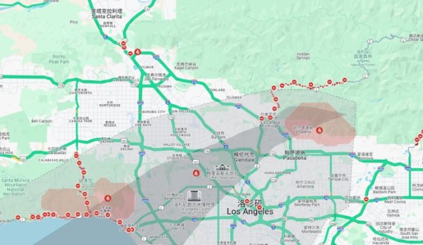 在线杠杆炒股 洛杉矶大火快要烧穿好莱坞！特朗普发文警告：保险可能要赔不起