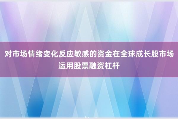对市场情绪变化反应敏感的资金在全球成长股市场运用股票融资杠杆