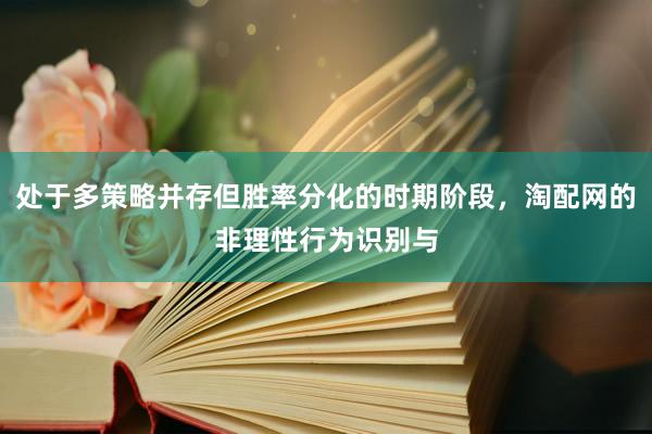 处于多策略并存但胜率分化的时期阶段，淘配网的非理性行为识别与
