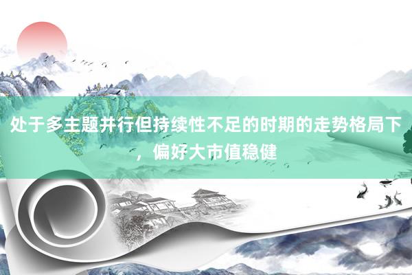 处于多主题并行但持续性不足的时期的走势格局下，偏好大市值稳健