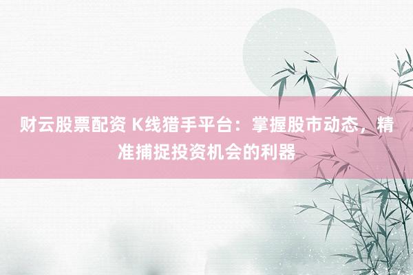 财云股票配资 K线猎手平台：掌握股市动态，精准捕捉投资机会的利器